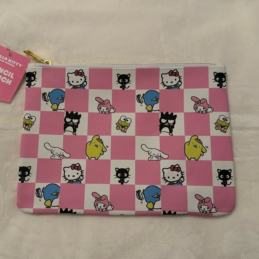 Pink Hello Kitty and Friends Large Pencil Bag